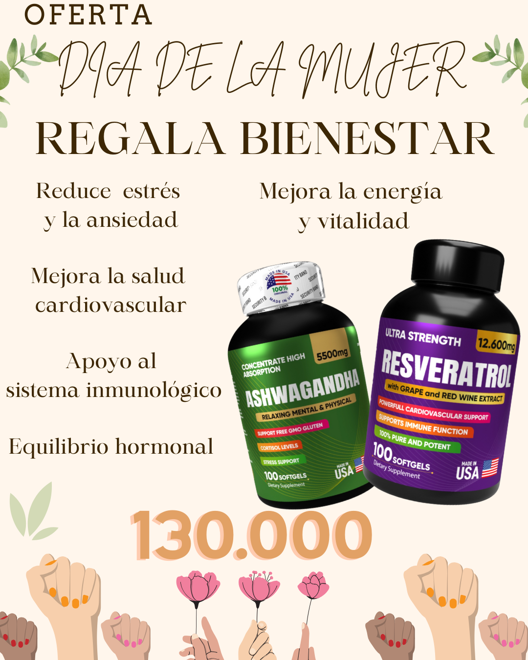 Combo Ashwaganda + Reesveratrol