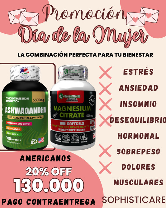 Combo Ashwagandha + Citrato de magnesio