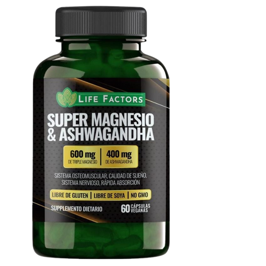 Supermagnesio  y Ashwagandha