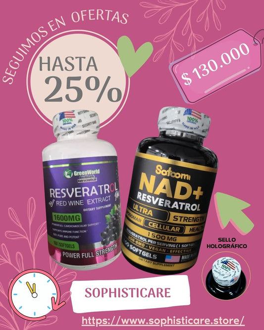 COMBO 1 NAD + 1 RESVERATROL GREENWORLD